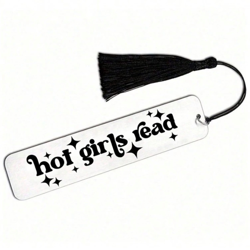 Stainless Bookmark with Tassel Hot Girls Read - Picture 3 of 4